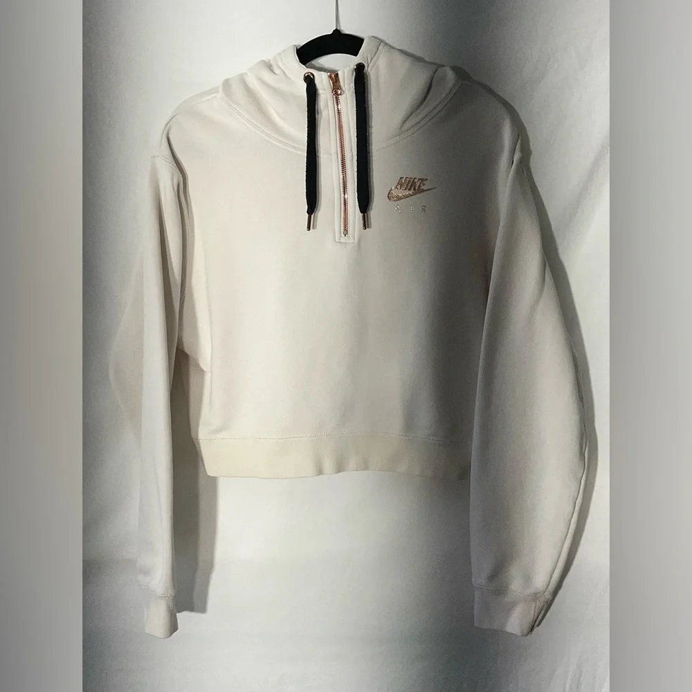 Nike Cream Relaxed Fit Hoodie Sweatshirt
